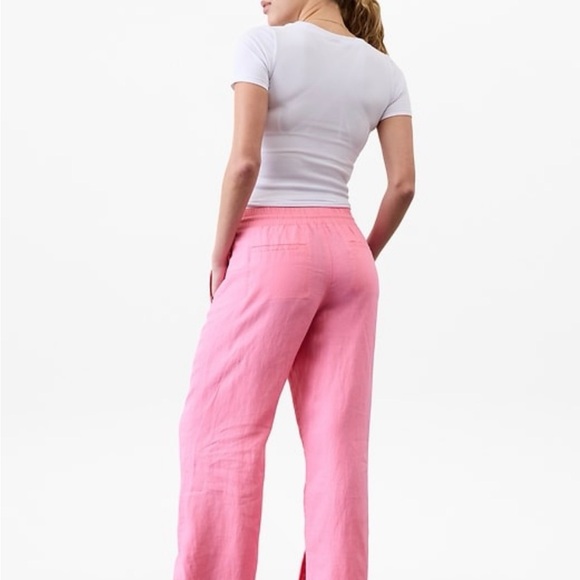 Athleta Women's Pink Wide Leg Pants - Picture 3 of 5